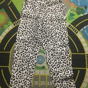 NWT J. Crew sz 2 ruffle waist leopard pants